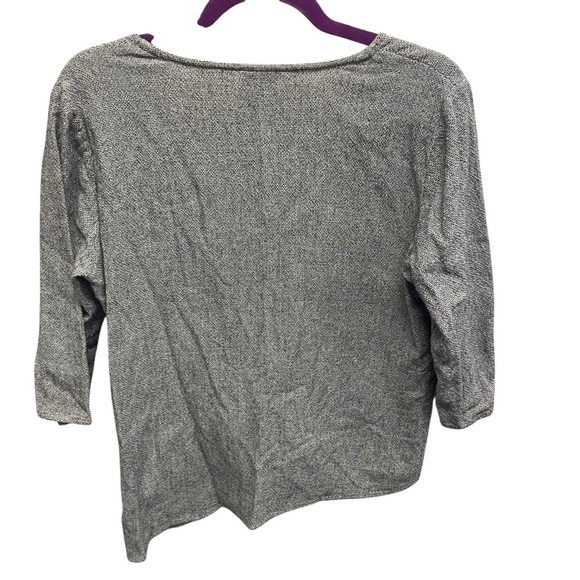 Toofan women’s asymmetric top cotton textured knit size medium lagenlook - Picture 2 of 6